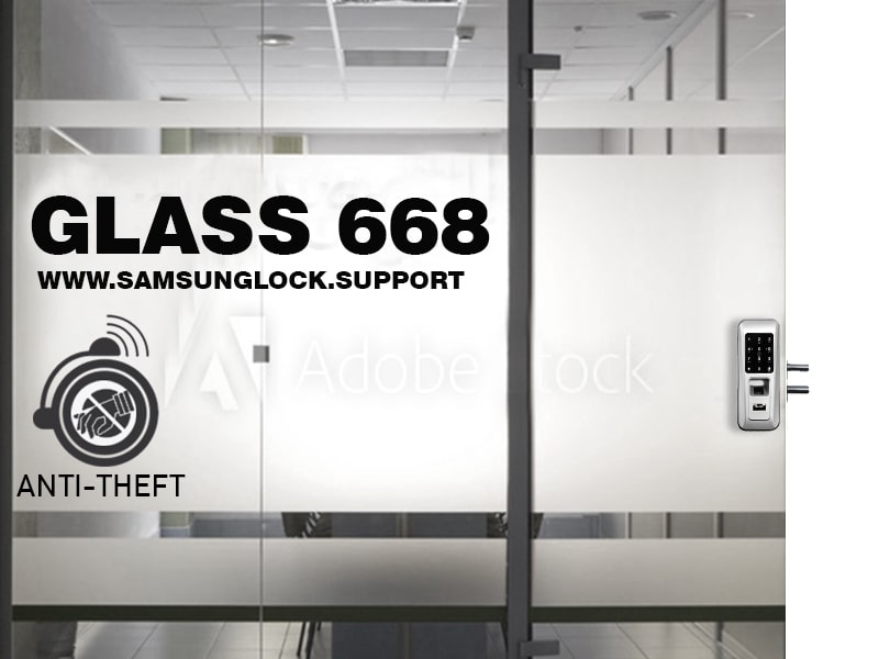 قفل دیجیتال روک glass 668